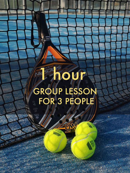 Group Paddle Tennis Lesson - Venice Beach - 1 hour training for 3 people