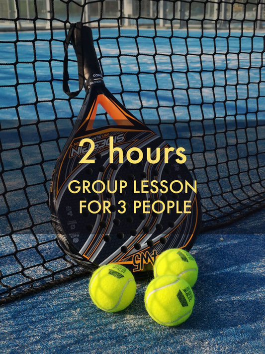 Group Paddle Tennis Lesson - Venice Beach - 2 hours training for 3 people